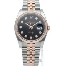 Rolex Datejust 116231G(ﾗﾝﾀﾞﾑ) Gold 36mm Black Dial Automatic #LPW376 2