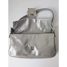 ! Fendi Shimmering Baguette With Rhinestone Buckle 4