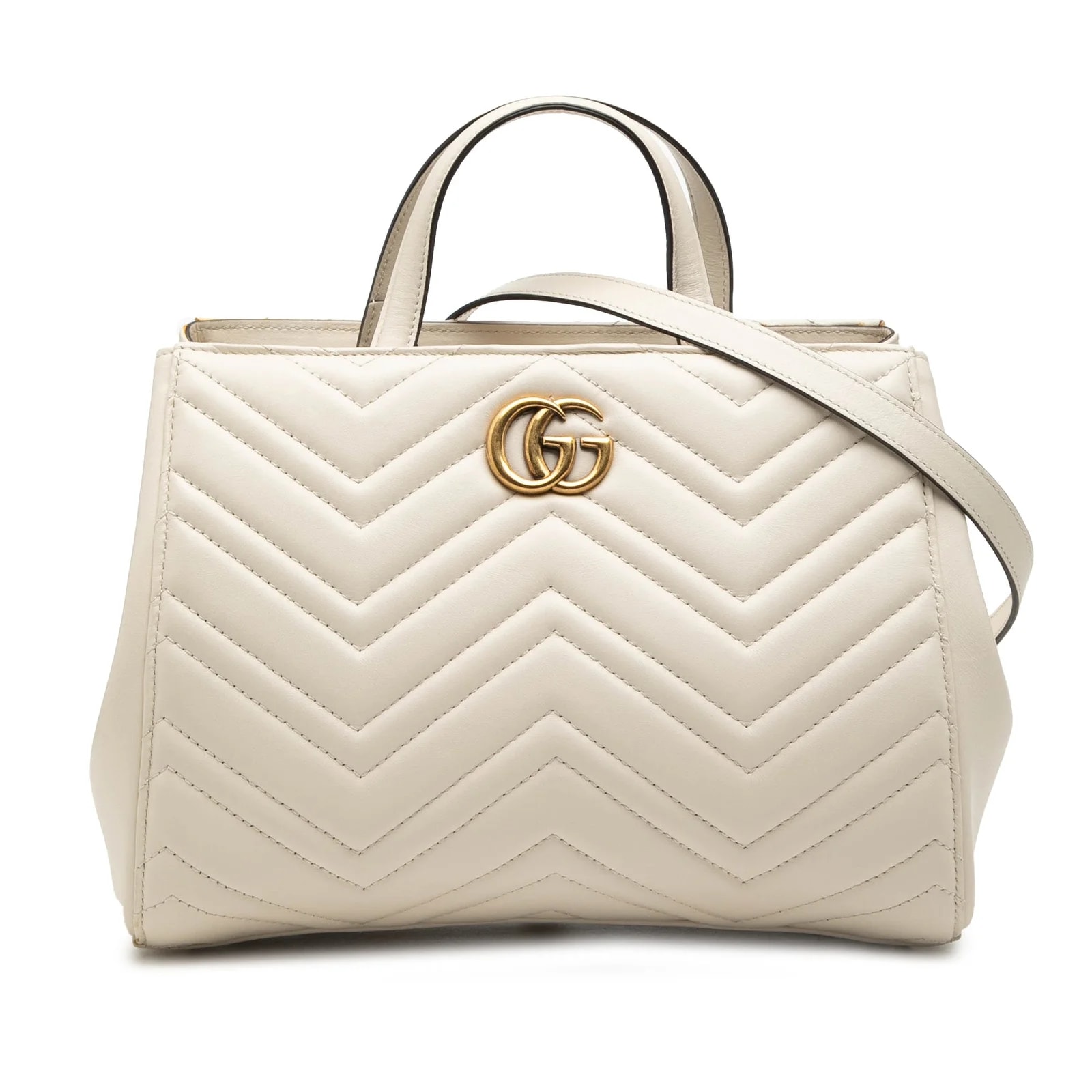 Gucci — Small GG Marmont Matelasse Satchel — Handbag — resale