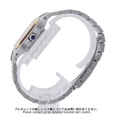 Cartier Santos Galve LM H40.8mm W29.0mm Steel 18K Yellow Gold White Dial 810... 2