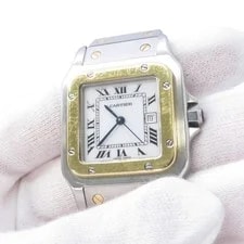 Cartier Santos Galve LM H40.8mm W29.0mm Steel 18K Yellow Gold White Dial 810... 4