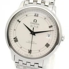 Omega de Ville Prestige , Stainless Steel, White, 424 10 37 20 04 001 2