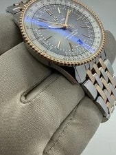 Breitling Navitimer Rose Gold Steel Automatic 41mm Grey Dial U17326 B+P 3
