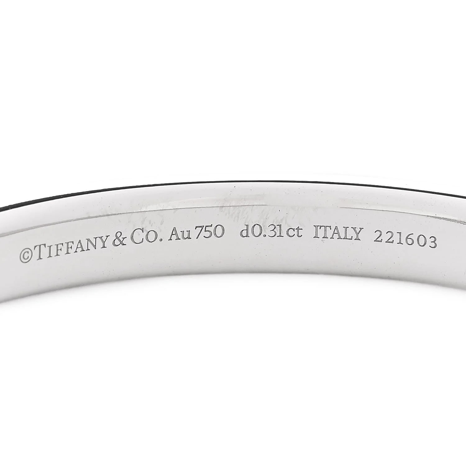 18K White Gold Tiffany Lock Bangle 3