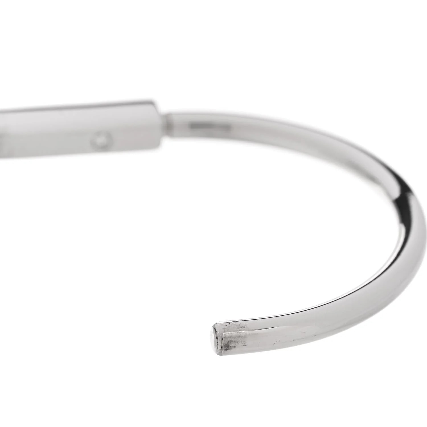18K White Gold Tiffany Lock Bangle 4