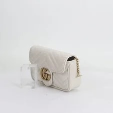 Gucci GG Marmont Mini White Gold 2