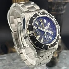 Breitling Superocean Chrono II A13341 44mm Black Dial Box & Cosc Full Bracelet 3