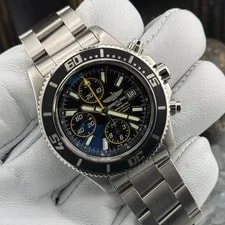 Breitling Superocean Chrono II A13341 44mm Black Dial Box & Cosc Full Bracelet 4