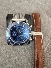 Breitling Super Ocean Heritage Blue Dial Chronograph A13320 With Extra Band 4