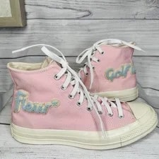Converse — Converse Golf le Fleur X Chuck 70 M8 W10 Chenille Almond Blossom 167478C Hi — Sneaker — resale