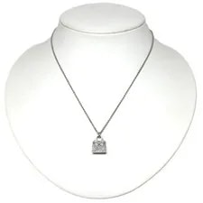Hermes Amulet Kelly Necklace H110077B 750WG 47P Pav 0.21ct Brand Jewe 2