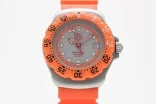 [N ] Tag Heuer Formula 1 373.508 Orange Date 28 Mm Quartz 2