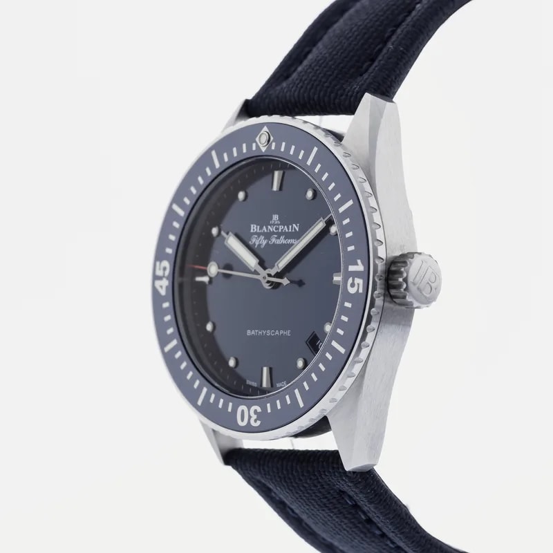 Blancpain Fifty Fathoms Bathyscaphe 38mm Blue Dial in Steel 5100-1140-NAOA 2