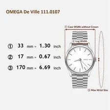 Omega de Ville 111.0133 32mm Gold Manual Winding Z263 2