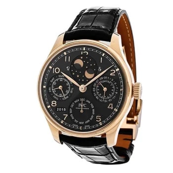 IWC — Portugieser Perpetual Calendar Automatic Slate Grey 18 Kt Rose Gold IW503404 — Watch — resale
