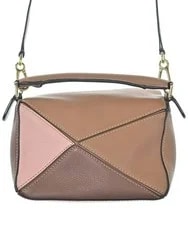 Loewe Puzzle Mini Handbags BrownxPink 2200698720022 2