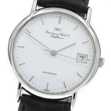 IWC Schaffhausen — IWC Schaffhausen Portofino IW351320 Date White Dial Automatic Watch_968687 — Watch — resale