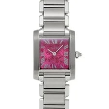 Cartier — Cartier Tank W51030Q3 ( 2384) 25mm Stainless Steel Pink #WW2694 — Watch — resale