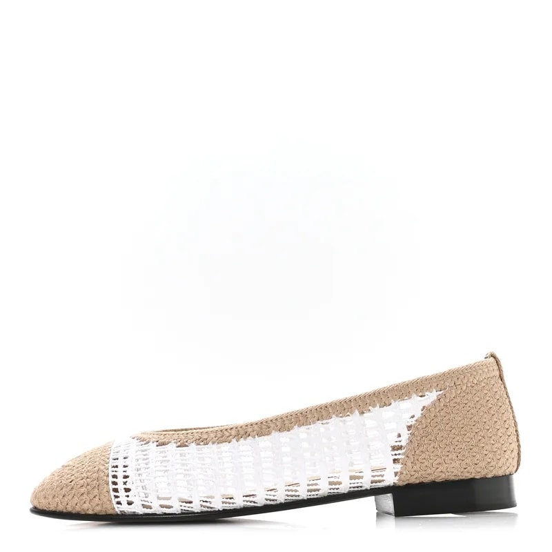 Chanel — CC Cap Toe Ballerina 37 — Accessory — resale