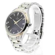 Tudor Style 12303 34mm SS Black Dial Automatic Date #C7881 2