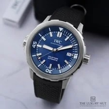 IWC — IWC Aquatimer IW328801 - With Box Stainless Steel 42mm Blue Dial — Watch — resale