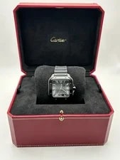 Cartier Santos de , Black Dial. . WSSA0039 2