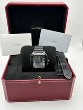 Cartier Santos de , Black Dial. . WSSA0039 4