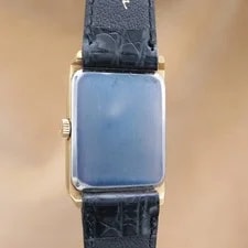 Omega Geneve Tonneau Blue Dial Gold Manual 1974 4