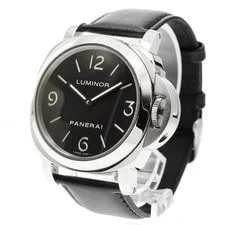 Officine Panerai Luminor Base 44MM PAM00112 44mm SS/Leather Black #C16615 2