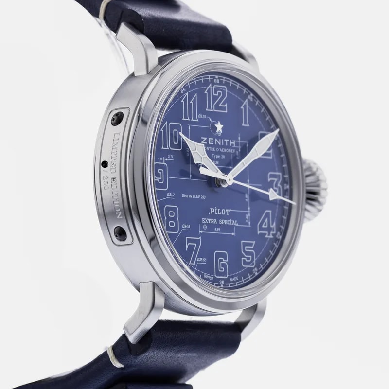 Zenith Pilot Montre d'Aeronef Type 20 Blueprint Limited Edition 03.2435.679 4