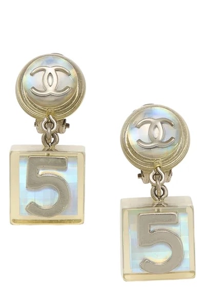 Chanel — Clear No. 5 Cube — Jewelry — resale