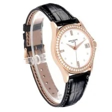 Patek Philippe Calatrava Rose Gold White Dial Diamond 5108R 3