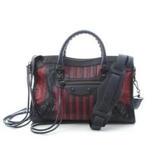 Balenciaga Classic City Stripe Small SatchelvNEW