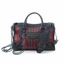 Balenciaga Classic City Stripe Small SatchelvNEW 2