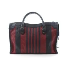 Balenciaga Classic City Stripe Small SatchelvNEW 3