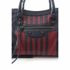 Balenciaga Classic City Stripe Small SatchelvNEW 4