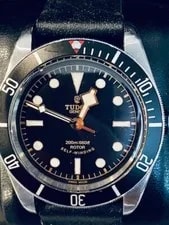 Tudor Black Bay Black "Smiley Rose" W/box and Paper 79220N Leather&Nato Straps 3