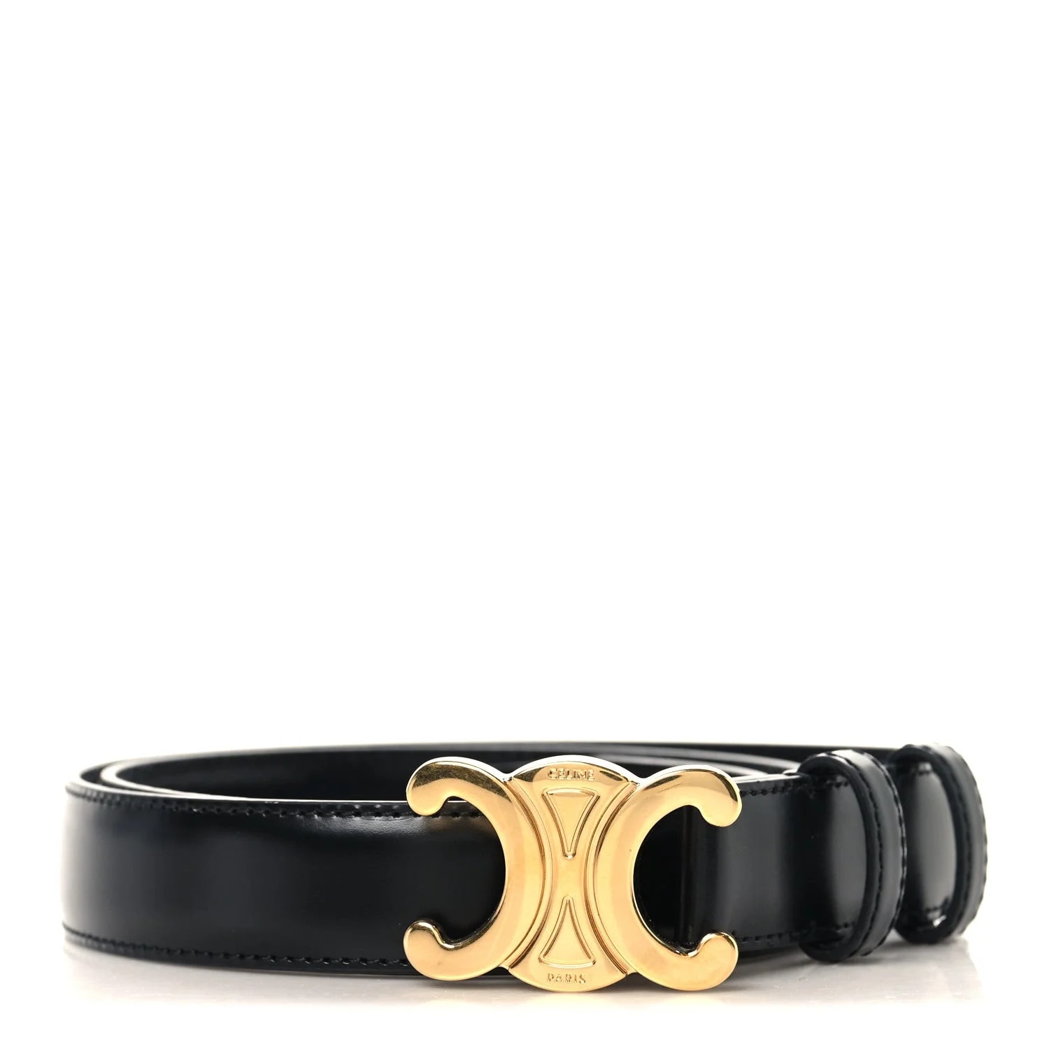 Celine — Box Medium 25mm Triomphe Belt 80 32 — Accessory — resale