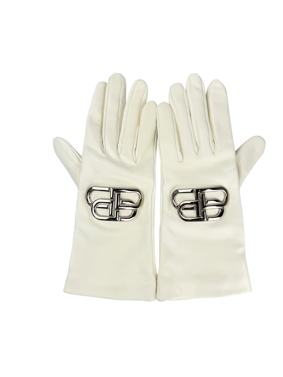Balenciaga — Balenciaga Giant BB Metal Logo Gloves — Accessory — resale