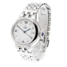 Tudor Claire DE Rose 35800 33mm SS Silver Dial Automatic Date #C275 2