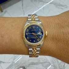 Rolex Datejust 26MM 69173 Jubilee Anniversary Dial 18K Gold Steel 2