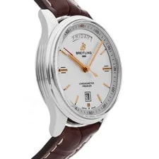 Breitling Premier Day & Date Steel Auto 40mm Silver Dial A45340211G1X3 3