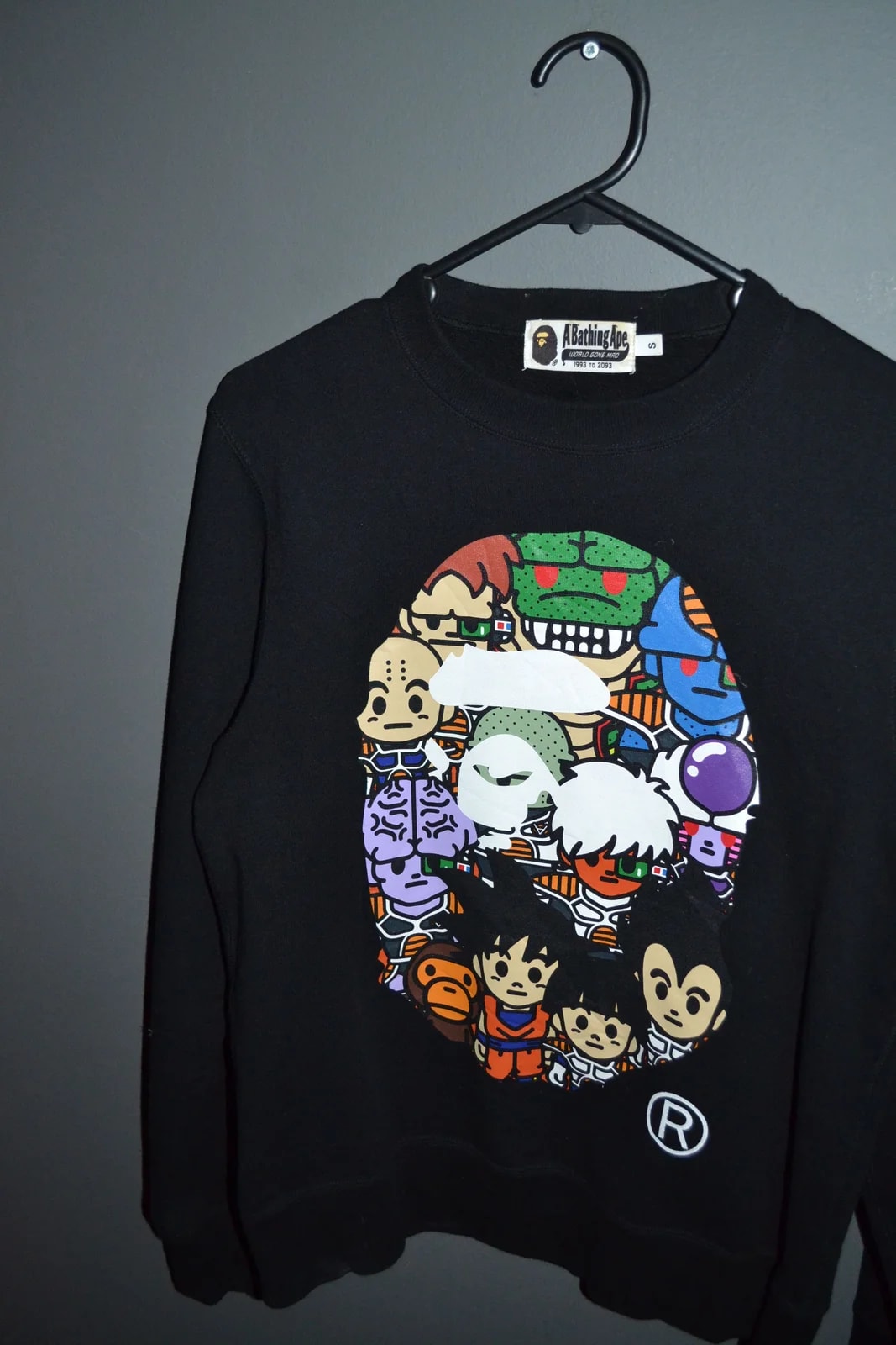 BAPE — Bape X Dragon Ball Z Crewneck A Bathing Ape Sweatshirt S — streetwear — resale