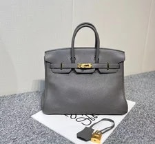 Hermès — Hermès Birkin 25 Etain Top Handle — Handbag — resale