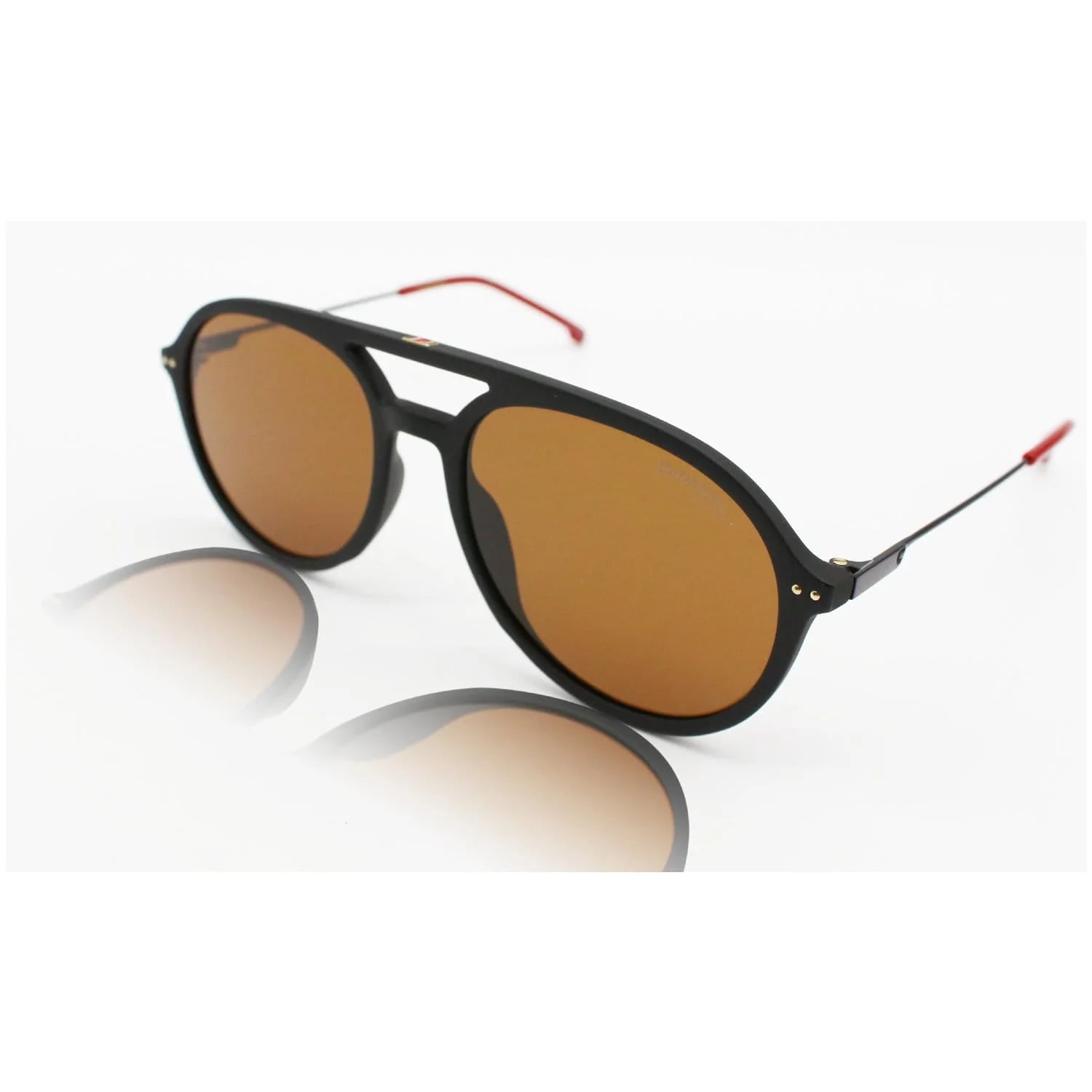 Carrera — Carrera CA2005TS/0003-70 Matte Black Sunglasses Brown Lens — Watch — resale