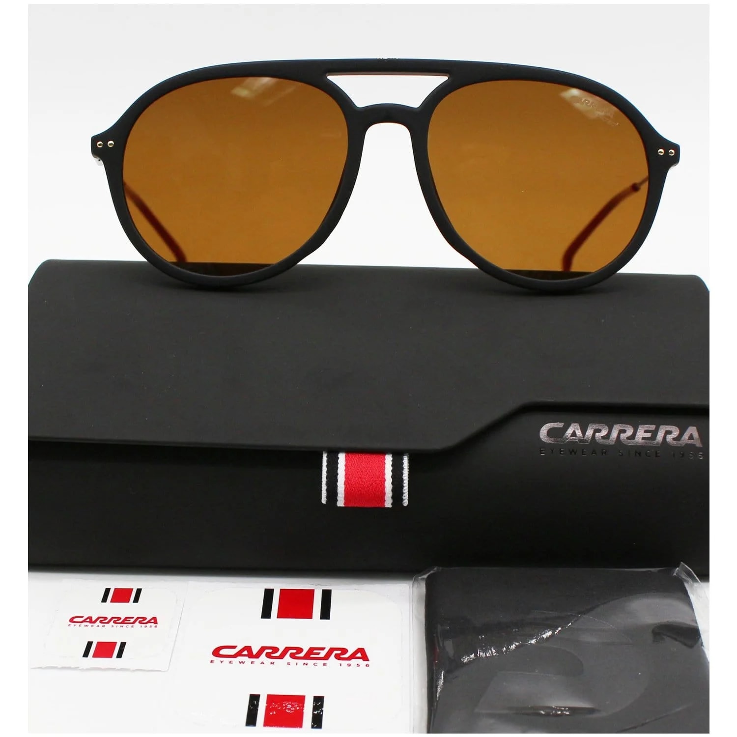 Carrera CA2005TS/0003-70 Matte Black Sunglasses Brown Lens 2