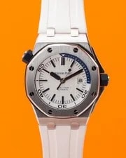 Audemars Piguet — Audemars Piguet Royal Oak Offshore Diver 42mm 15710ST White and Navy Blue — Watch — resale