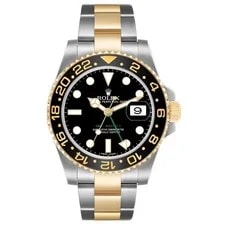 Rolex GMT Master II Steel Yellow Gold Black Dial 116713 2