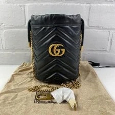 Gucci — Gucci GG Marmont Mini Bucket ' - Excellent #J507BP — Handbag — resale