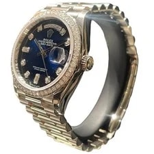 Rolex DayDate36 128349RBR 18K White Gold Automatic #OK039 2